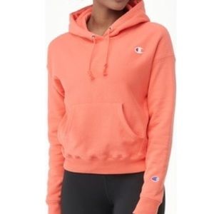 Orange champion hoodie size small